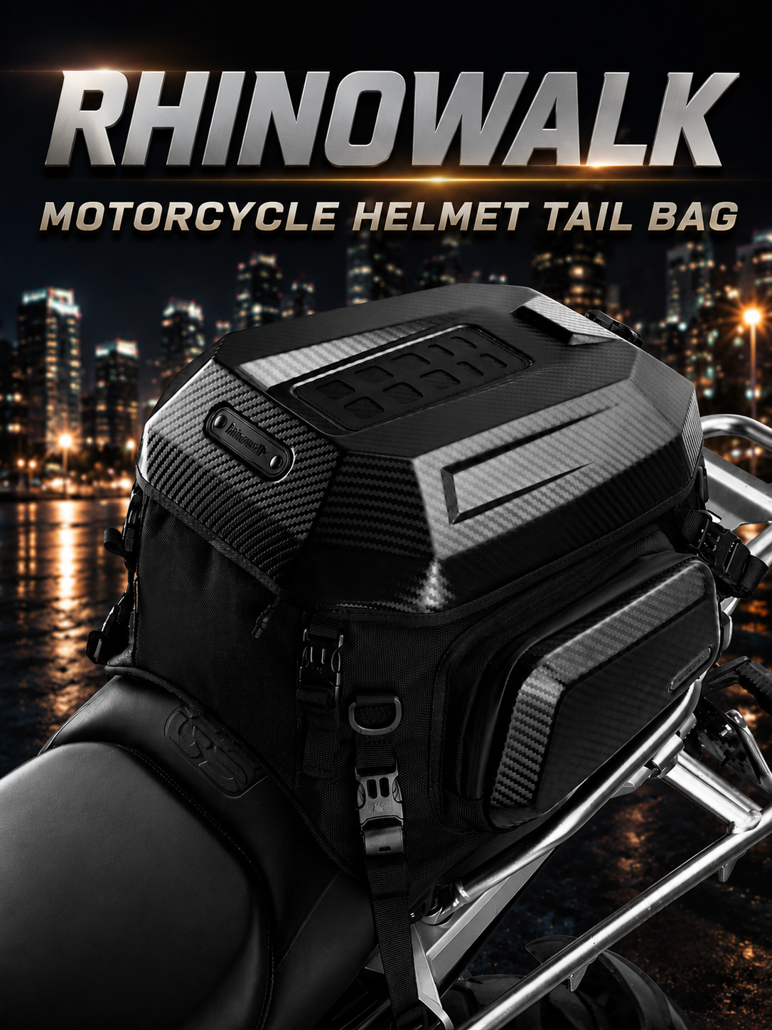 Cycling Commuter Backpack - Rhinowalk Motorcycle Helmet Tail Bag 23L-35L