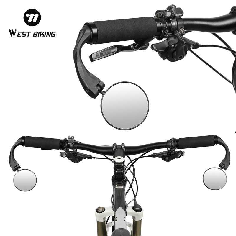 Mirror Handlebar Convex - WEST BIKING Bicycle HD Rearview Mirror