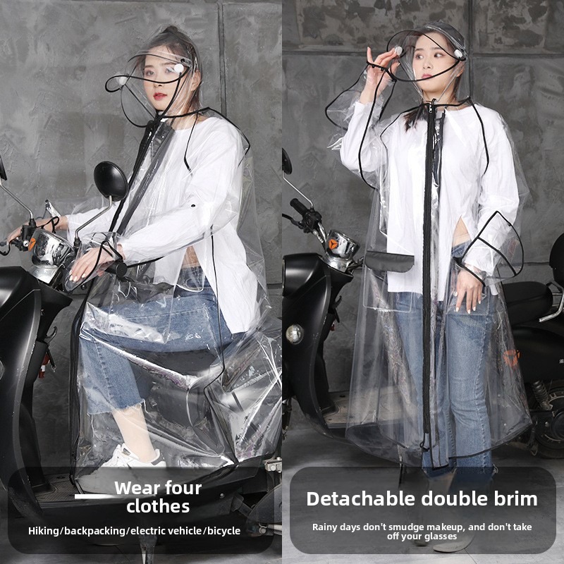 Transparent EVA Rain Poncho Ho – Cycling Commute In Rain Bewertung und Preis