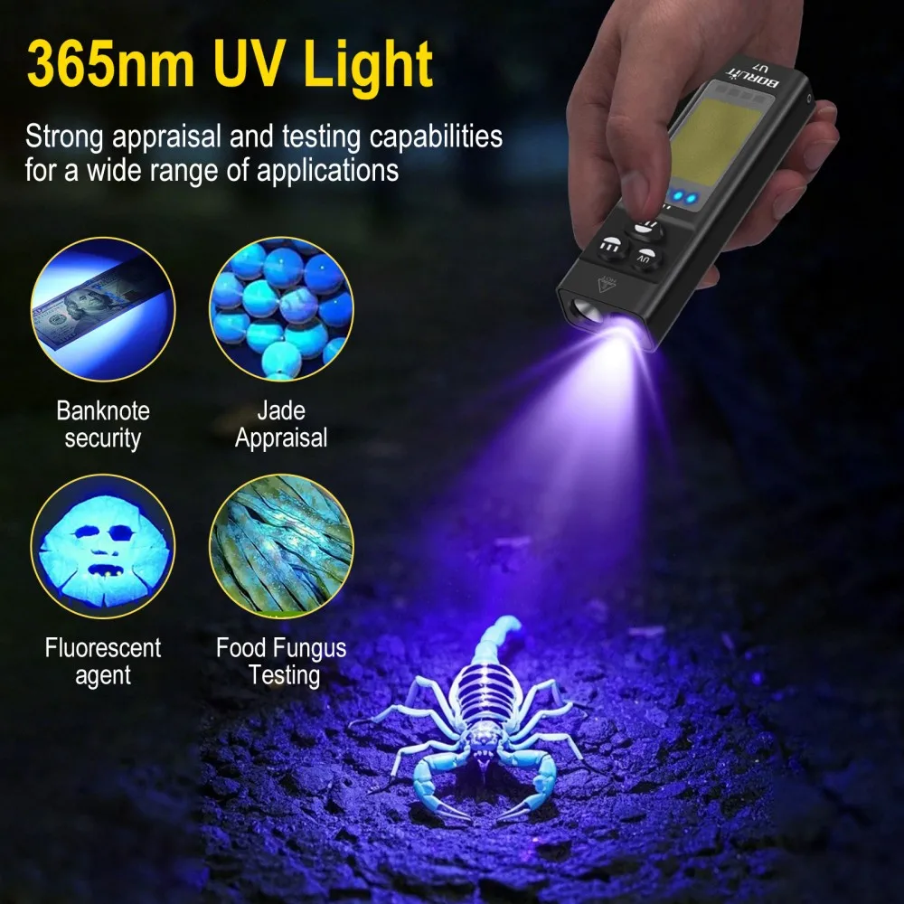 BORUiT U7 UV LED EDC Flashligh – Cycling To Work Bewertung und Preis