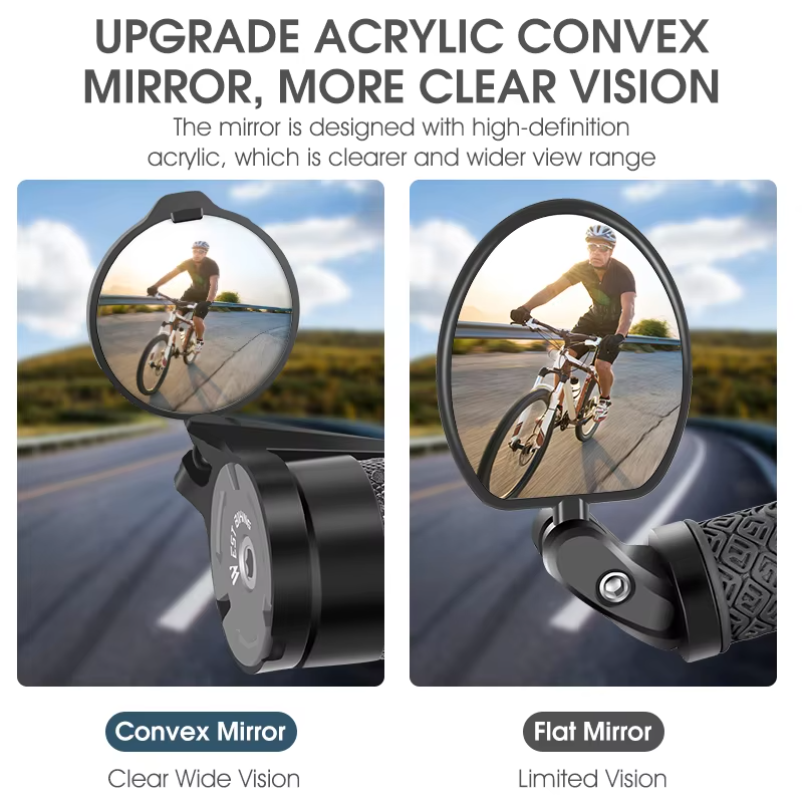 WEST BIKING Bike Rearview Mirr – Mirror Handlebar Convex Bewertung und Preis
