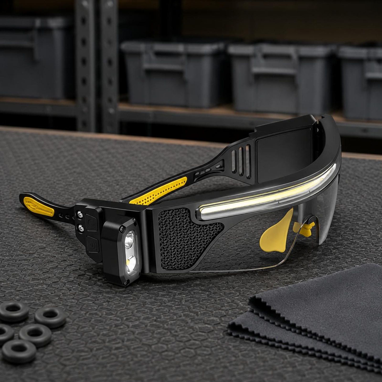Curved-Fit LED Glasses Black F – Cycling To Work Bewertung und Preis