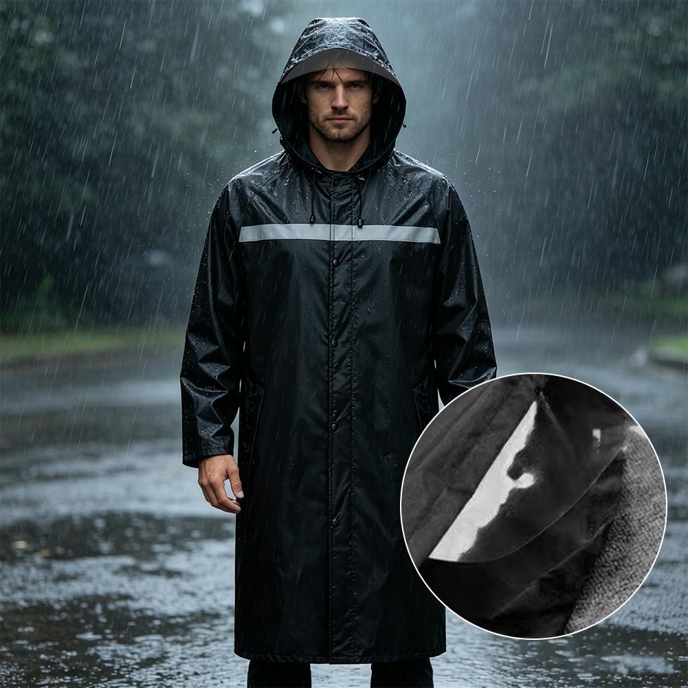 Waterproof Hooded Rain Poncho, – Cycling Commute In Rain Bewertung und Preis