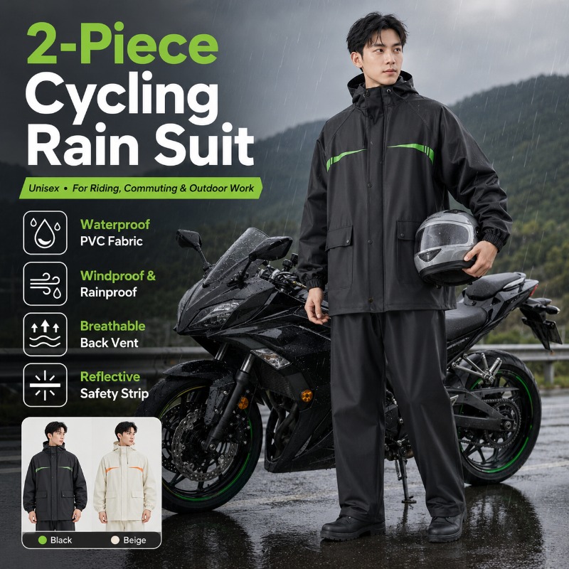 Unisex 2-Piece Waterproof Cycl – Cycling Commute In Rain Bewertung und Preis