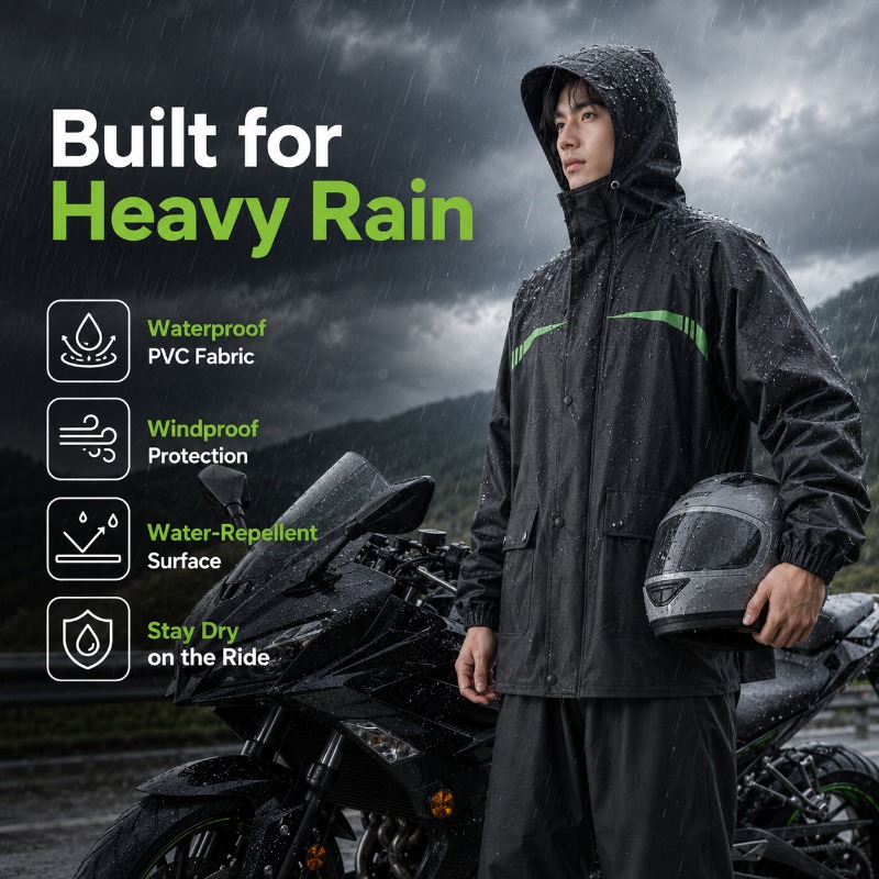 Unisex 2-Piece Waterproof Cycl – Cycling Commute In Rain Bewertung und Preis