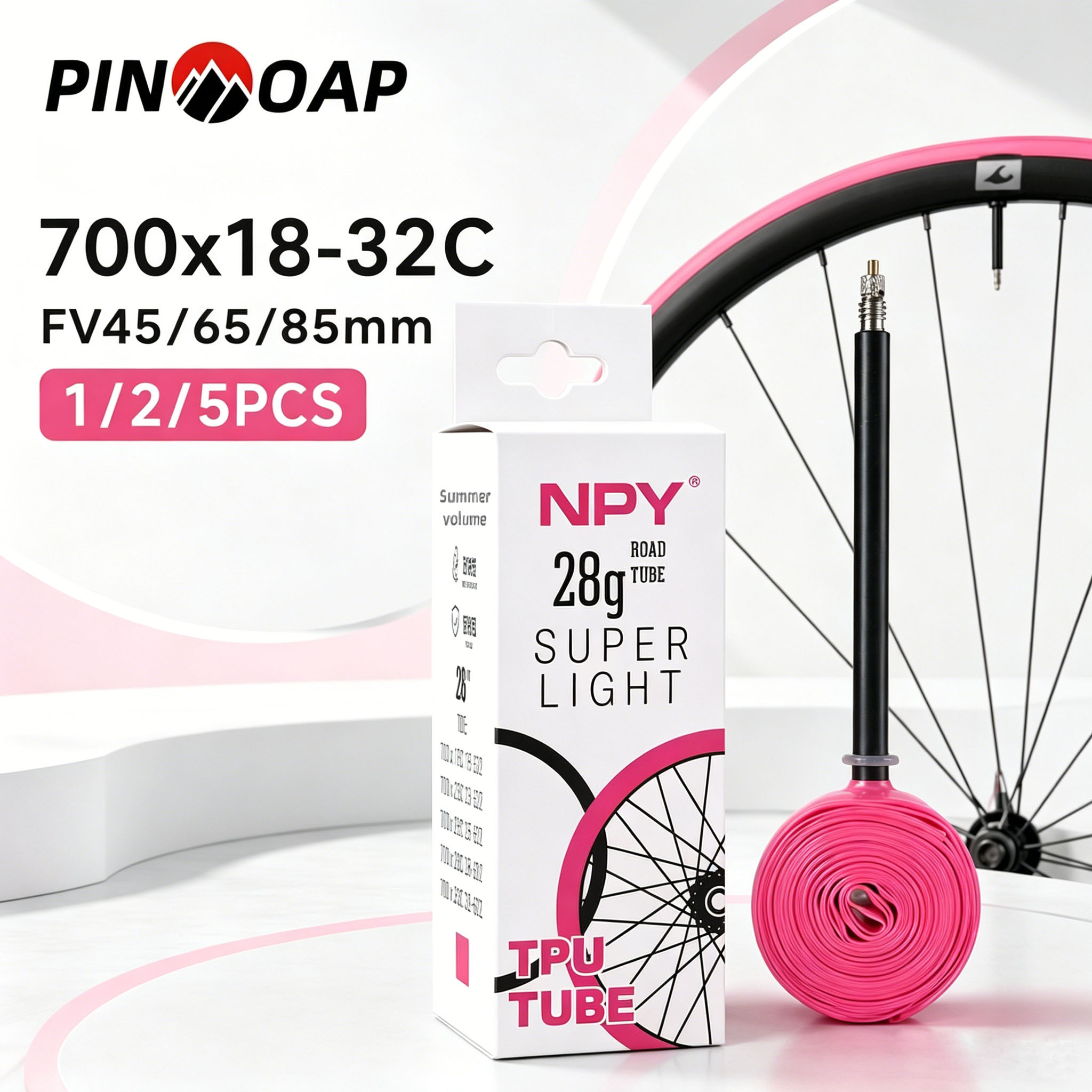 PINMOAP 1/2/5PCS Pink Road Bik – Inner Tube 700C Bewertung und Preis