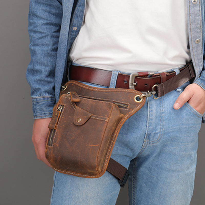 Vintage Pu Leather Waist Pack  – Cycling Commute Bag Bewertung und Preis
