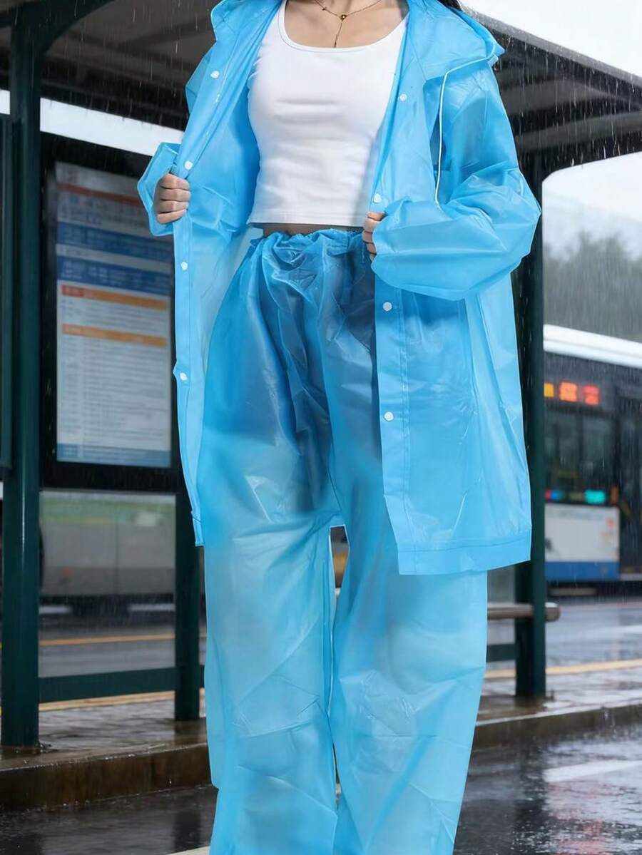 2pcs Unisex full-body rain sui – Cycling Commute In Rain Bewertung und Preis