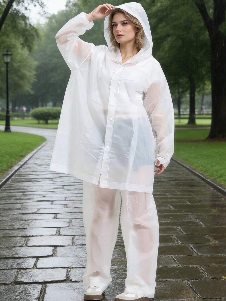 2pcs Unisex full-body rain sui – Cycling Commute In Rain Bewertung und Preis